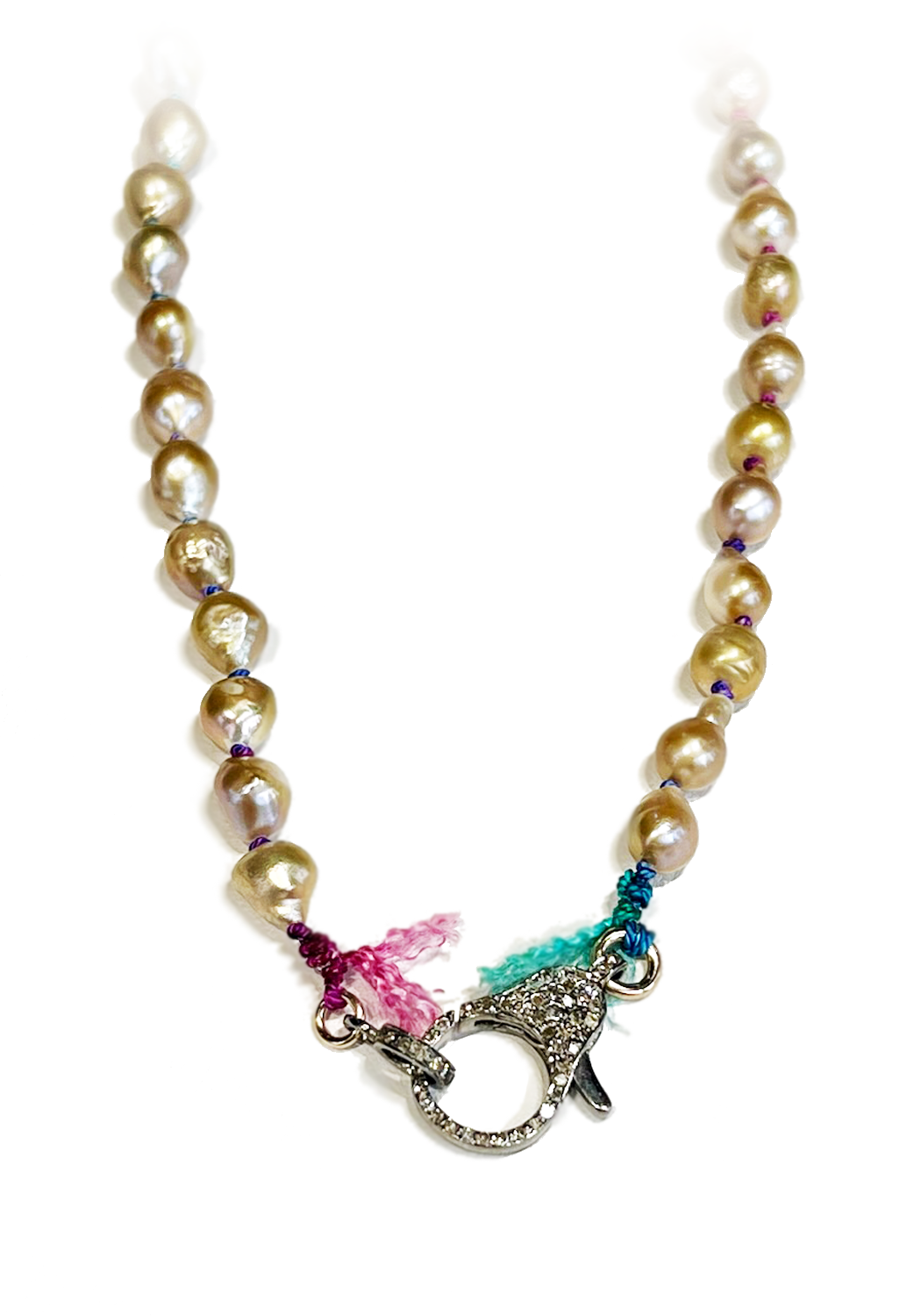 Catherine Michiels South Sea Pearl Necklace with Diamond Clasp | OsterJewelers.com