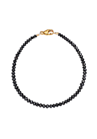 Sethi Couture Noir 14KYG Black Diamond Beaded Bracelet | Ref. BRM-7-GBD | OsterJewelers.com