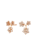 Sethi Couture Enchanted Garden 18KRG Triple Flower Diamond Earrings | 2849ER-RG | OSterJewelers.com