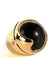 Oromalia 18k Rose Gold Diamond & Ebony Domed Ring | OsterJewelers.com