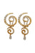 Stefan Hafner Diamond & Orange Sapphire Swirl Drop Earrings | OsterJewelers.com