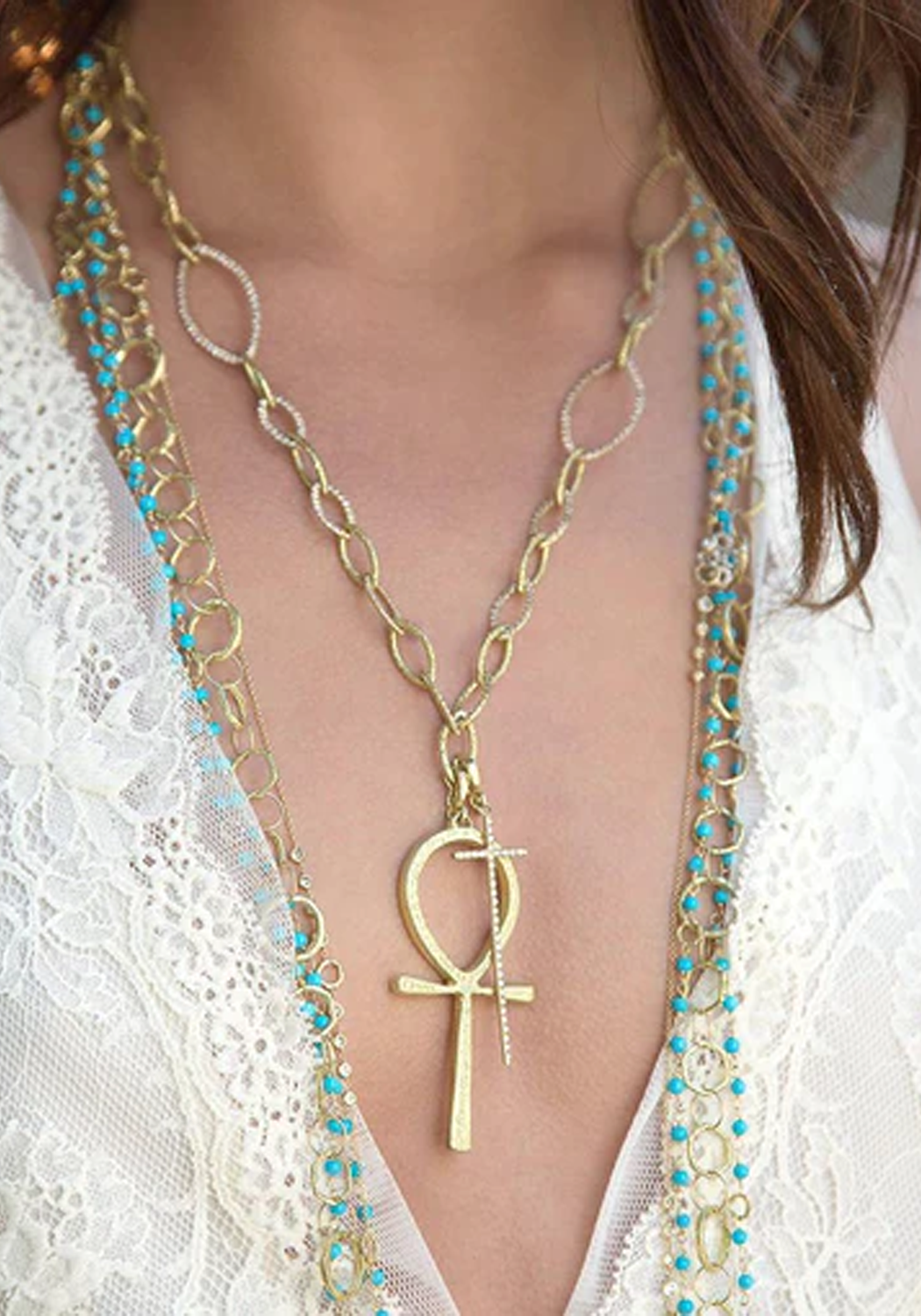 Dominique Cohen 18KYG Classic Opera Chain Necklace Style Idea (Sold Separately) | OsterJewelers.com