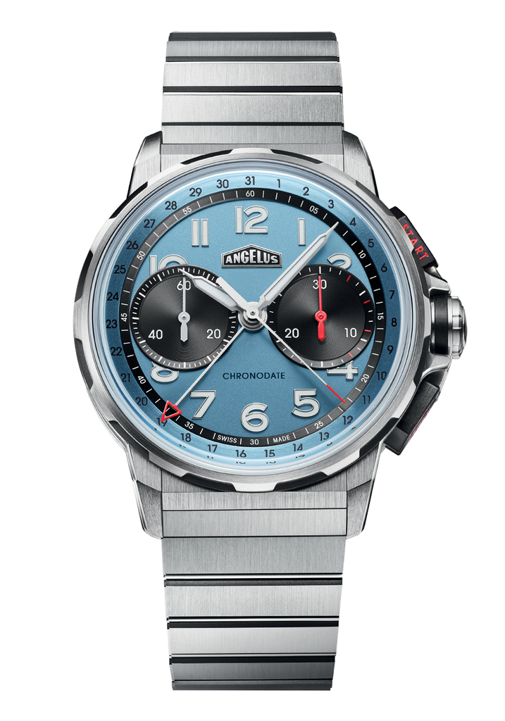 Angelus Chronodate Titanium Storm Blue | 0CDZF.U03A.M009T