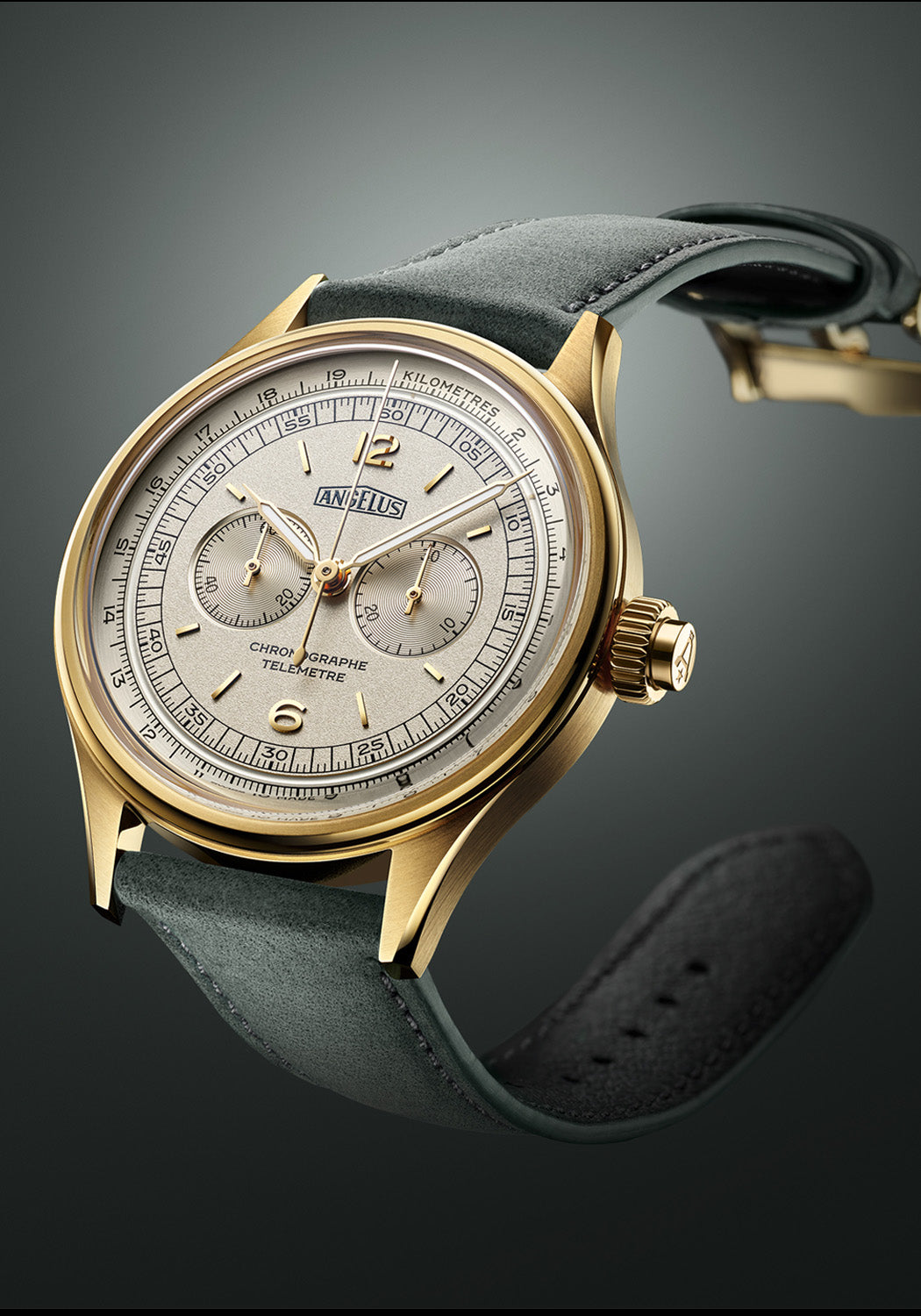 Angelus Chronographe Télémètre Yellow Gold White