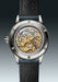 The exhibition caseback of the Angelus Chronographe Tachymètre Steel Grey reveals the A5000 calibre.