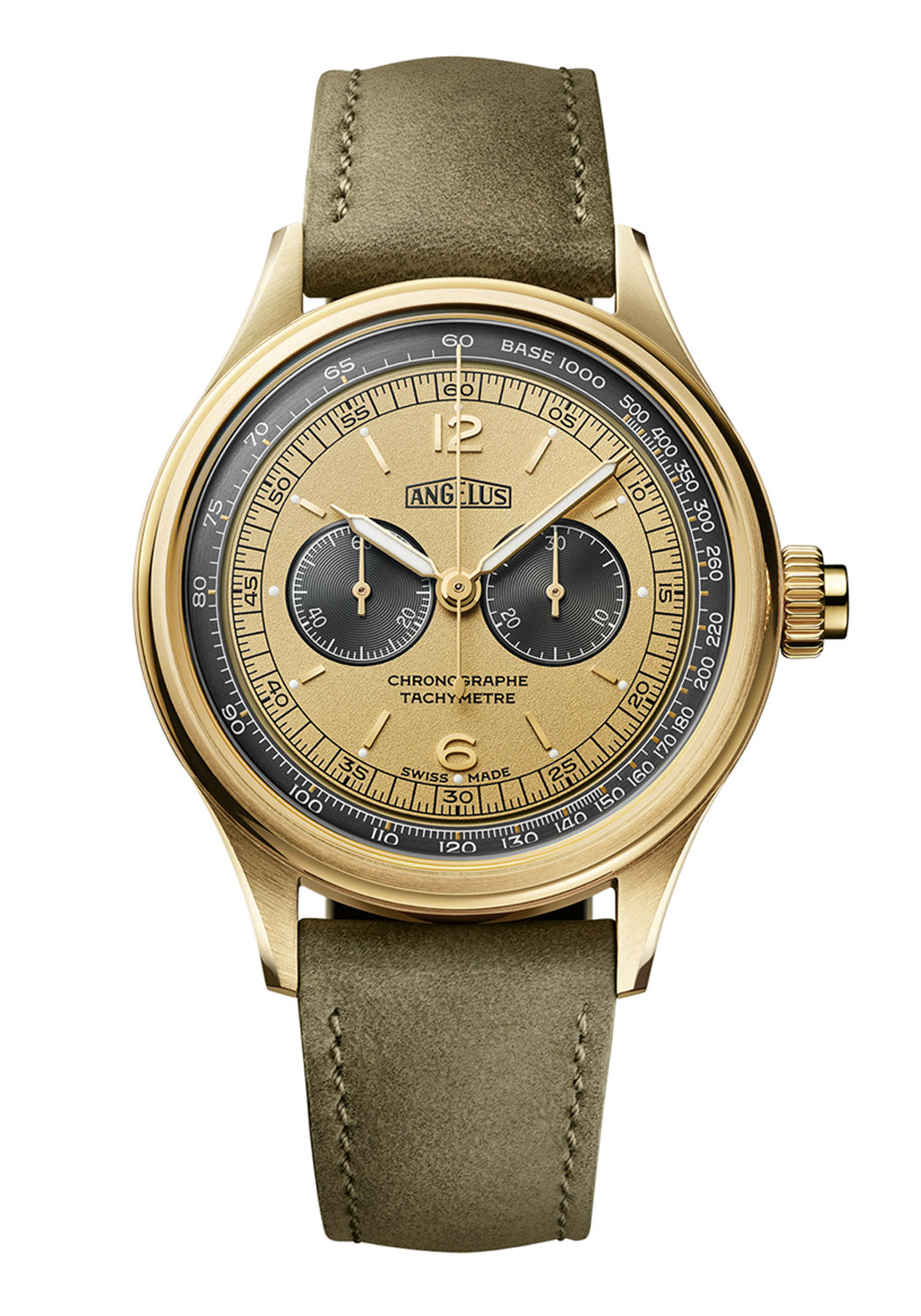 Angelus Chronographe Tachymètre Yellow Gold | LE15 | 0CHCQ.H01A.V1168Q | OsterJewelers.com
