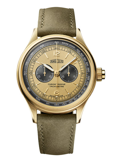 Angelus Chronographe Tachymètre Yellow Gold | LE15 | 0CHCQ.H01A.V1168Q | OsterJewelers.com
