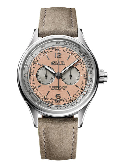 Angelus Chronographe Tachymètre Steel Pink | Ref. 0CHCS.P02A.V1156S | OsterJewelers.com