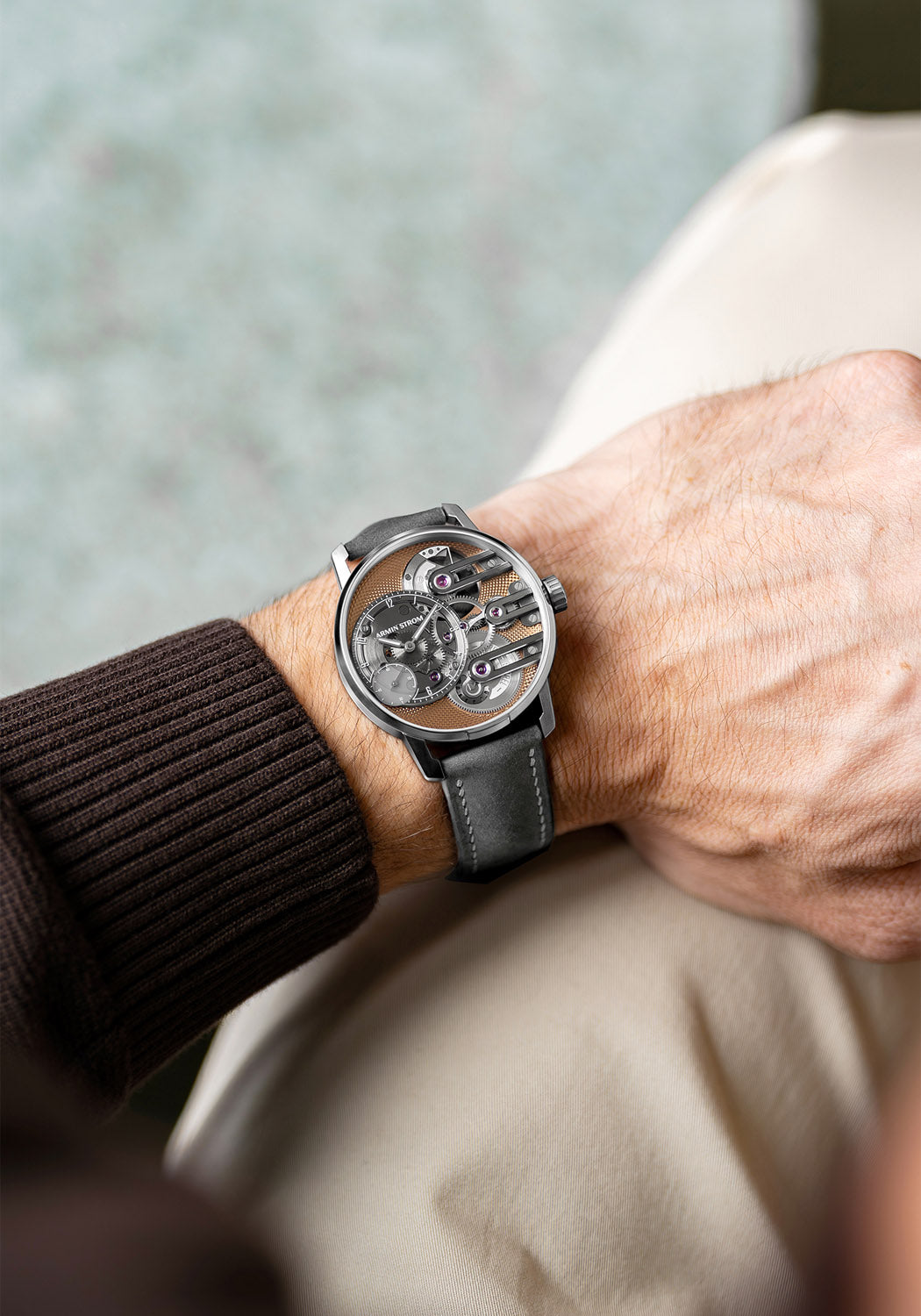 Armin Strom Gravity Equal Force Ultimate Sapphire Salmon | ST24-GEF.SAL | Denver | OsterJewelers.com