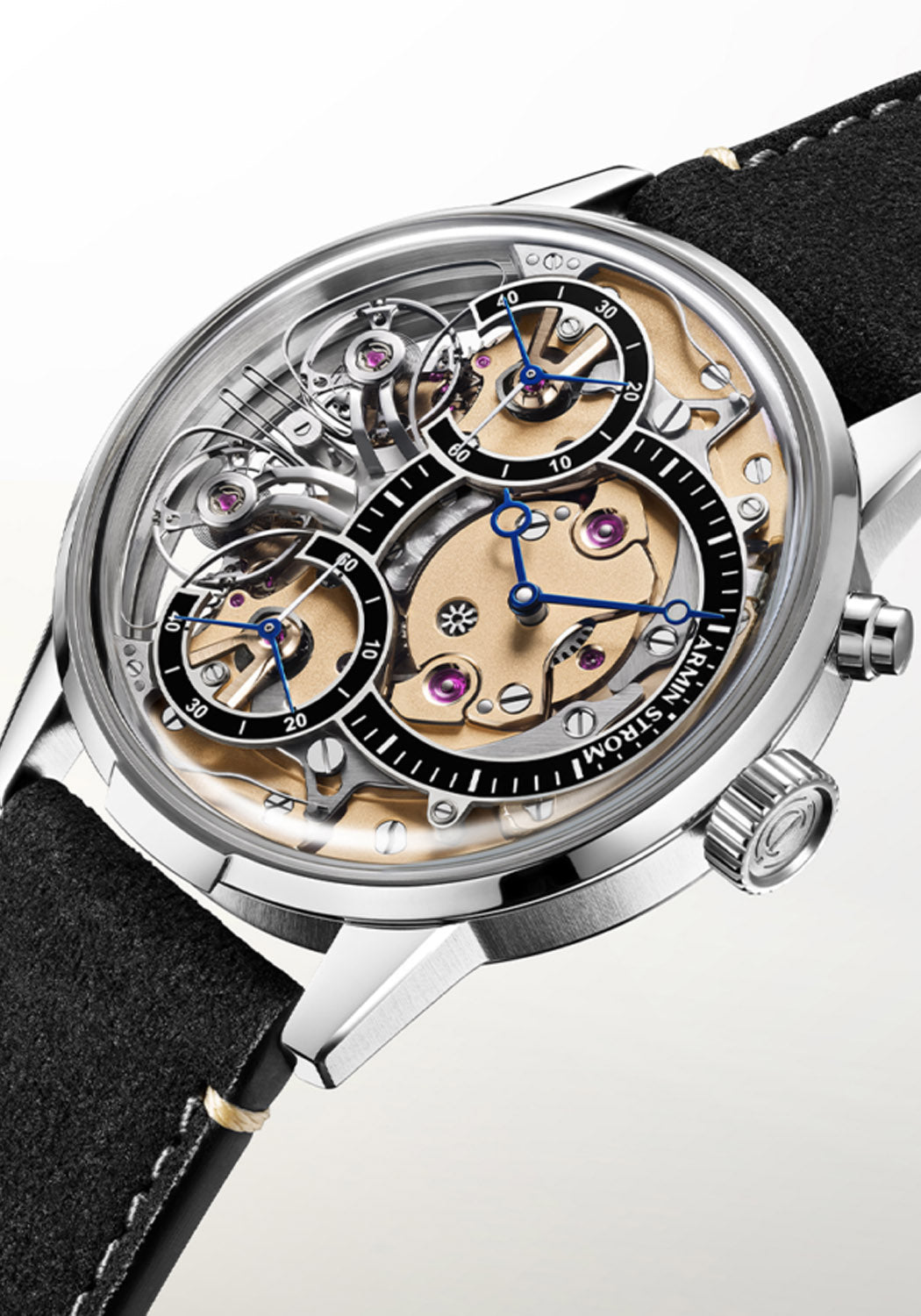 The patented resonance clutch of the Mirrored Force Resonance Zeitgeist 1665 3N is clearly visible