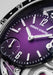 A close up of the rich midnight purple fumé dial of the Armin Strom Orbit Midnight Purple