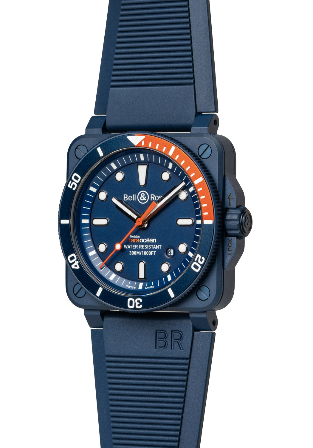 Bell & Ross BR 03-92 DIVER TARA with Blue Strap | BR0392-D-TR-CE/SRB | OsterJewelers.com