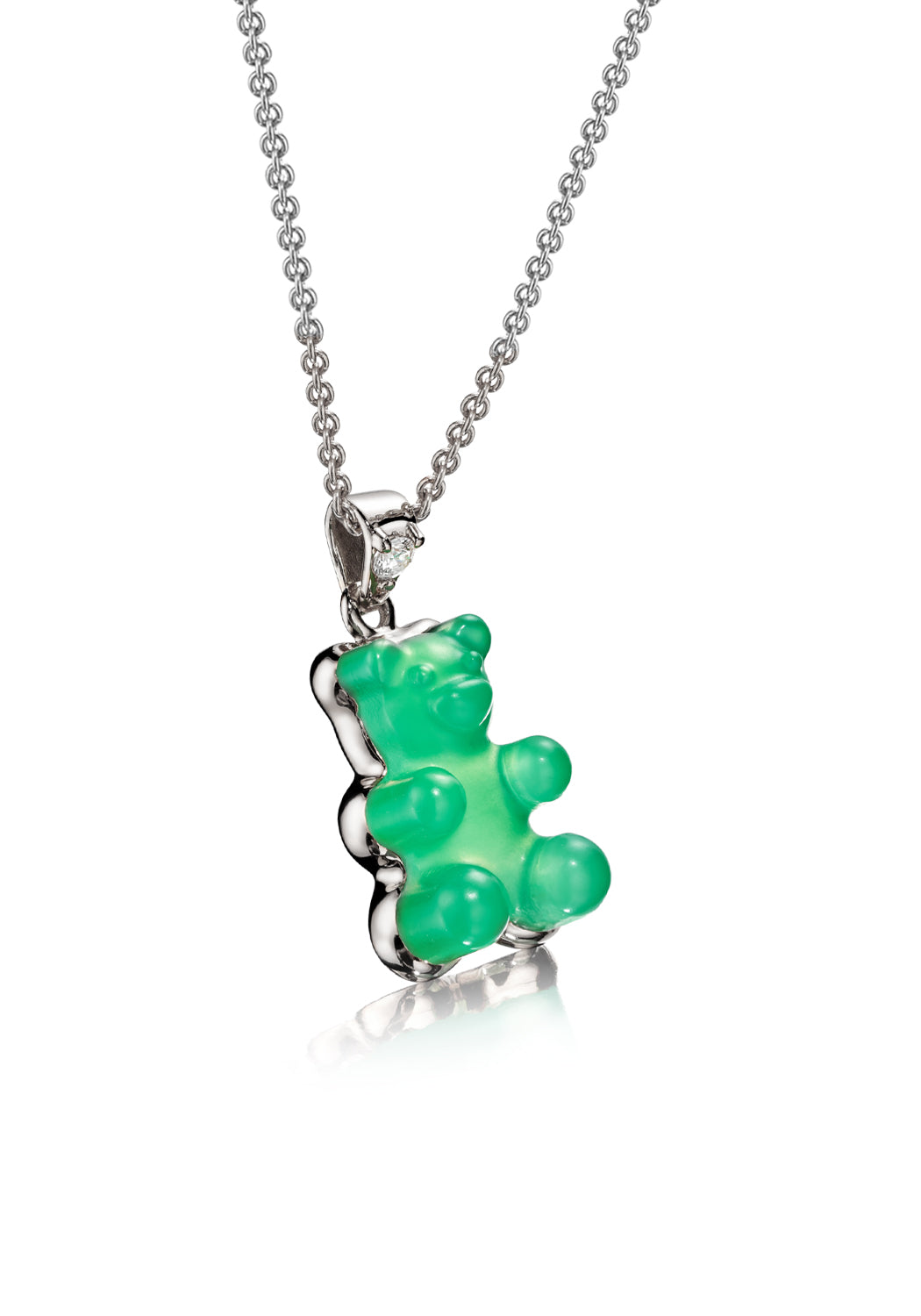Beauregard Chrysoprase Gemmy Pendant Necklace | Cherry Creek North | Denver | OsterJewelers.com