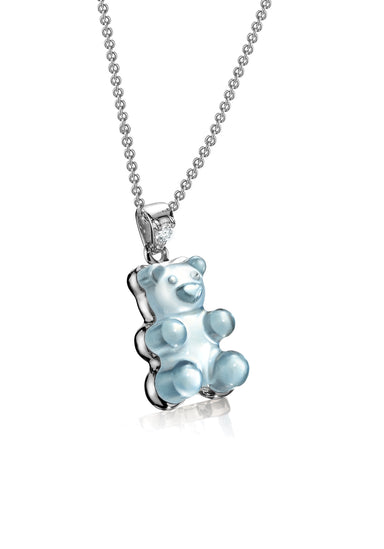 Classic Beauregard 18KWG Blue Topaz Gemmy Pendant Necklace | Denver | OsterJewelers.com