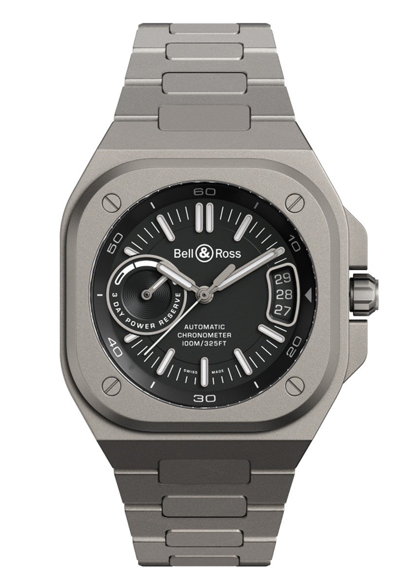 Bell & Ross BR-X5 Black Titanium Bracelet Time Piece | BRX5R-BL-TI/STI Bell & Ross BR-X5 Black Titanium Bracelet Time Piece | BRX5R-BL-TI/STI