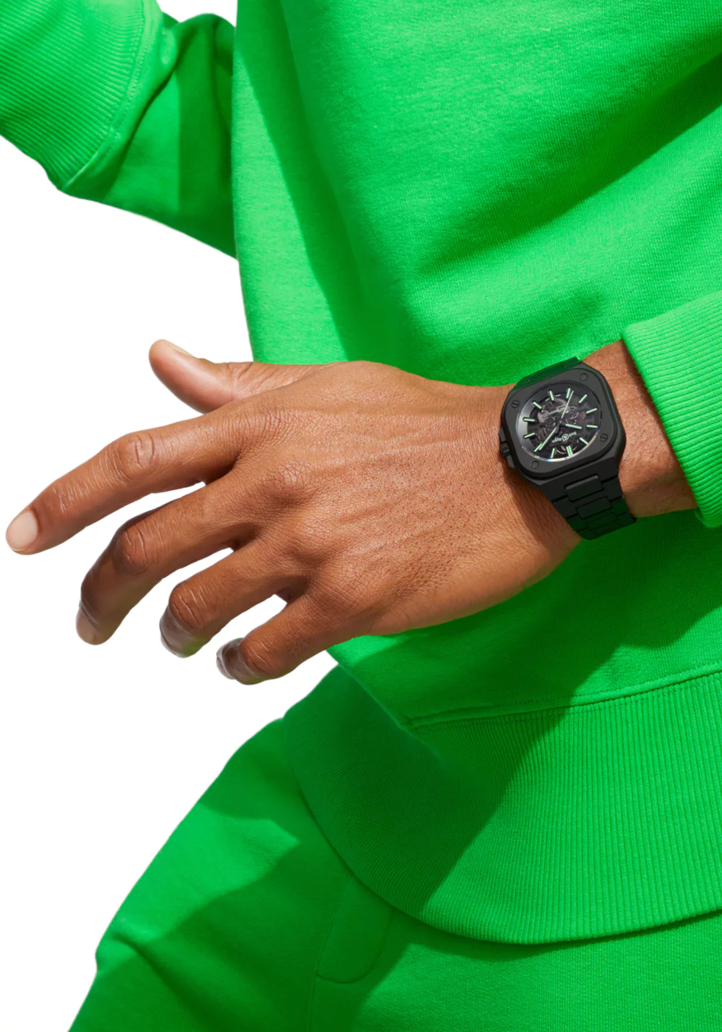 Bell Ross BR 05 Skeleton Black Lum Ceramic Watch