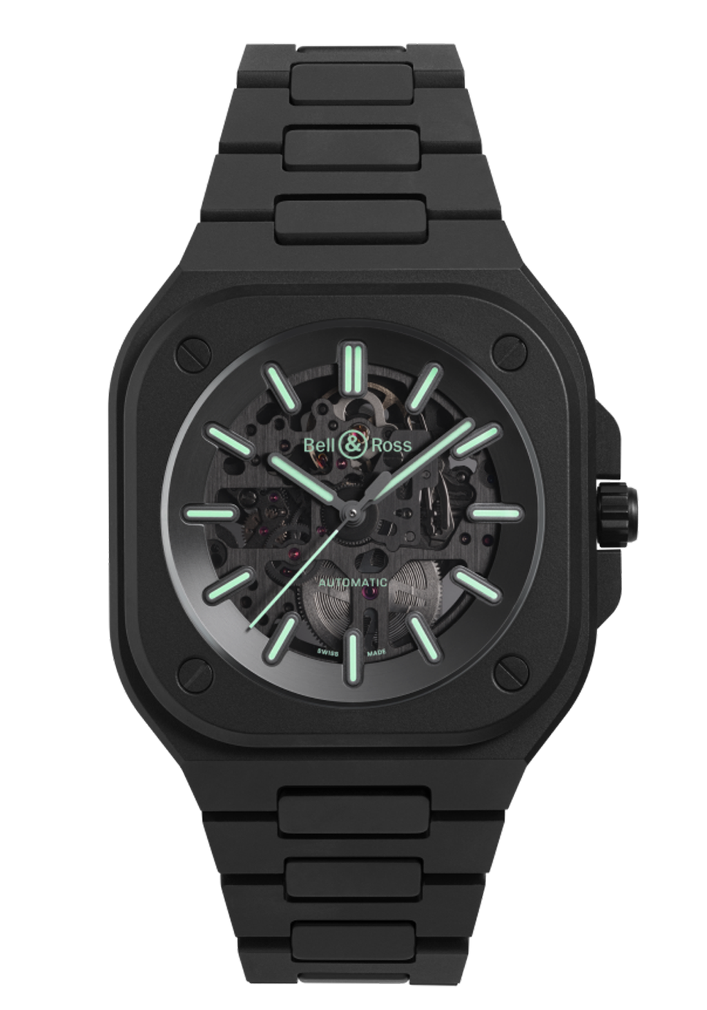 Bell & Ross BR 05 Skeleton Black Lum Ceramic | BR05A-BLM-SKCE/SCE