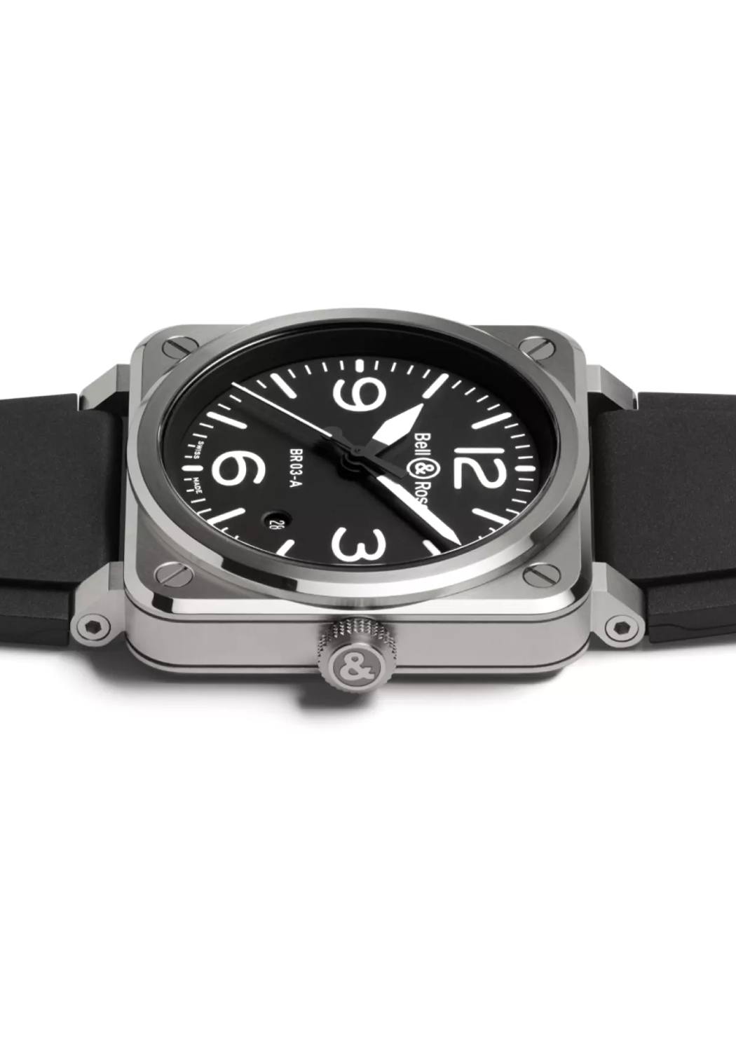 Bell & Ross New BR 03 Black Steel | Ref. BR03A-BL-ST/SRB Bell & Ross New BR 03 Black Steel | Ref. BR03A-BL-ST/SRB
