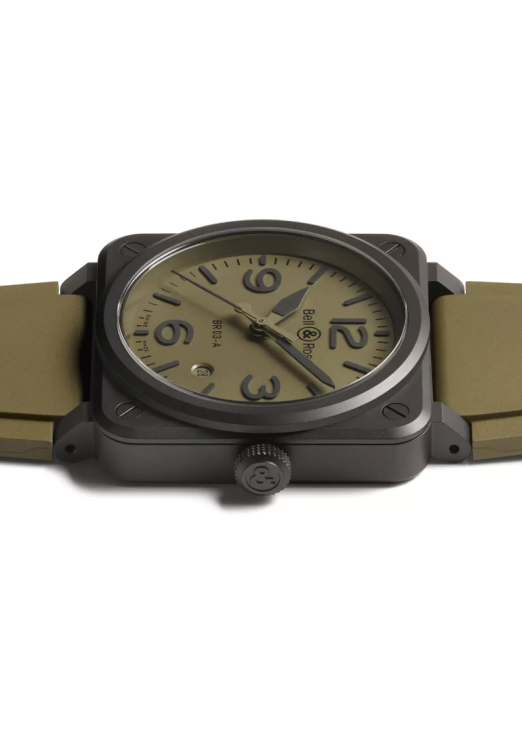 Bell & Ross New BR 03 Military Ceramic | Ref. BR03A-MIL-CE/SRB | OsterJewelers.com