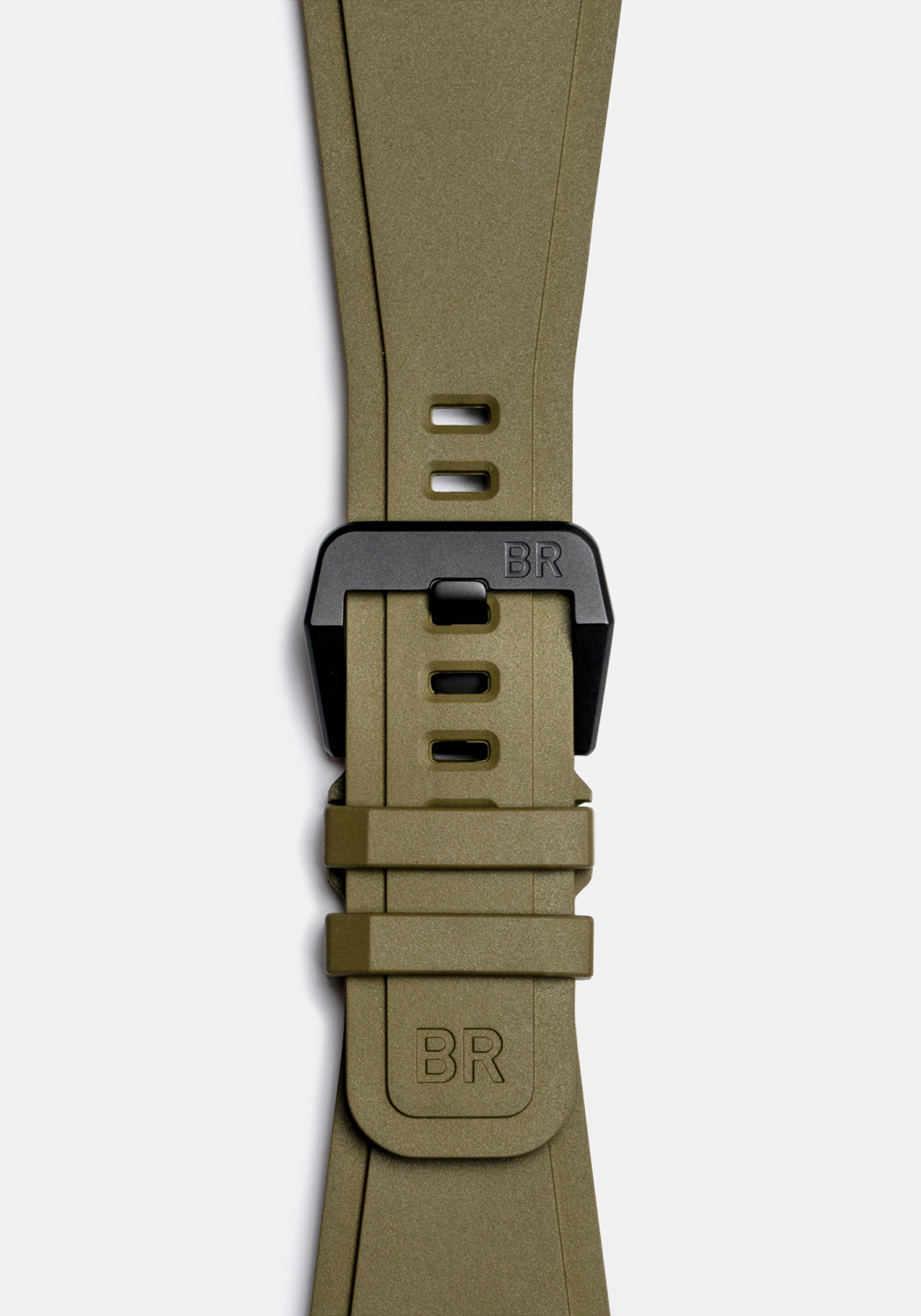 Strap of the Bell & Ross New BR 03 Military Ceramic on the wrist | OsterJewelers.com
