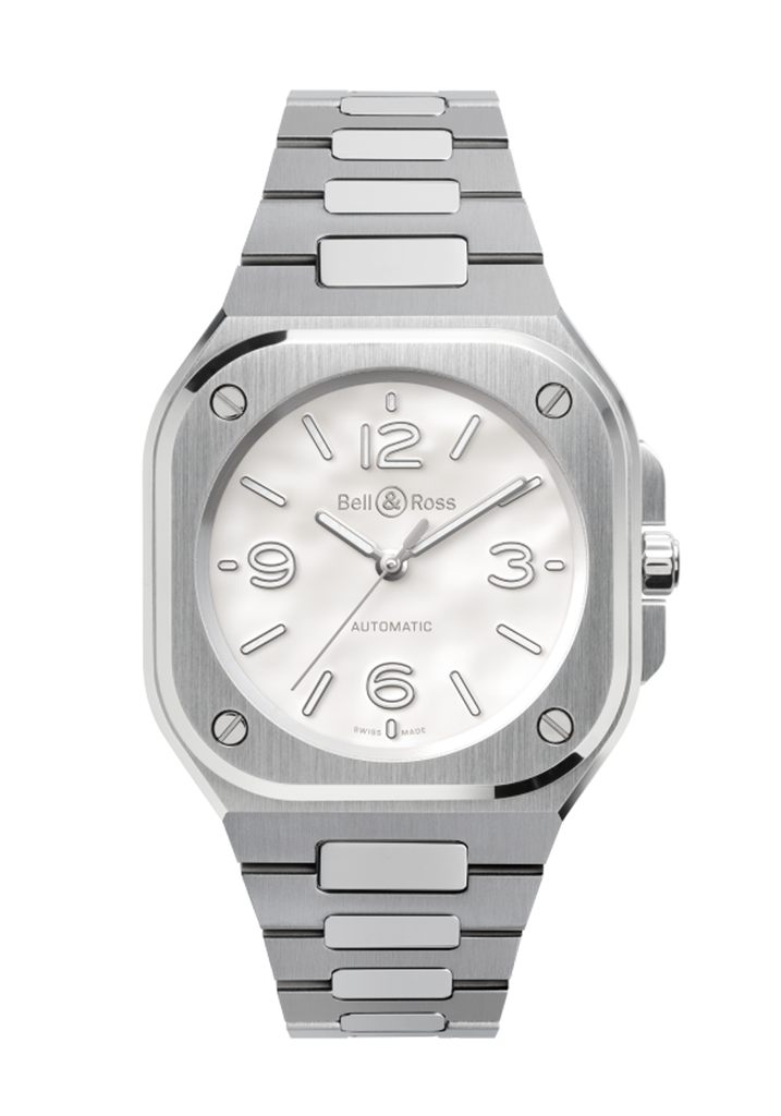 Bell & Ross 36mm Mother of Pearl Steel, Ref. BR05A-S-MP-ST/SST Watch