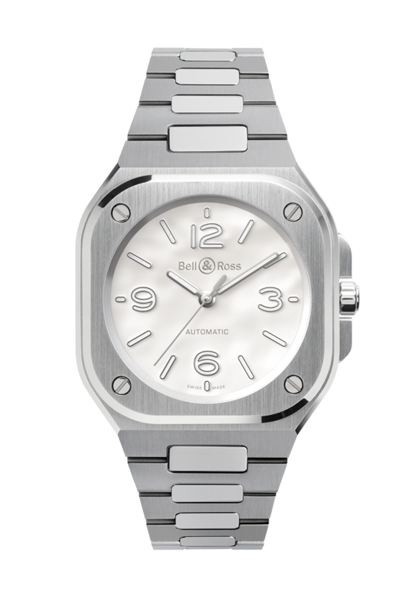 Bell & Ross 36mm Mother of Pearl Steel, Ref. BR05A-S-MP-ST/SST Watch