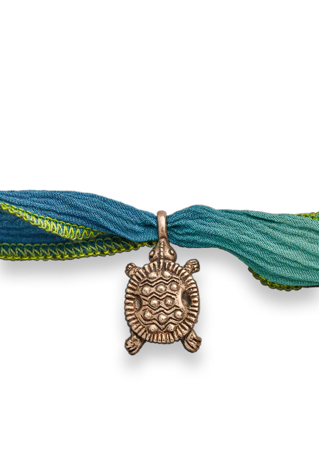 Catherine Michiels Bronze Tito Turtle Charm on Silk Wrap | Denver | OsterJewelers.com