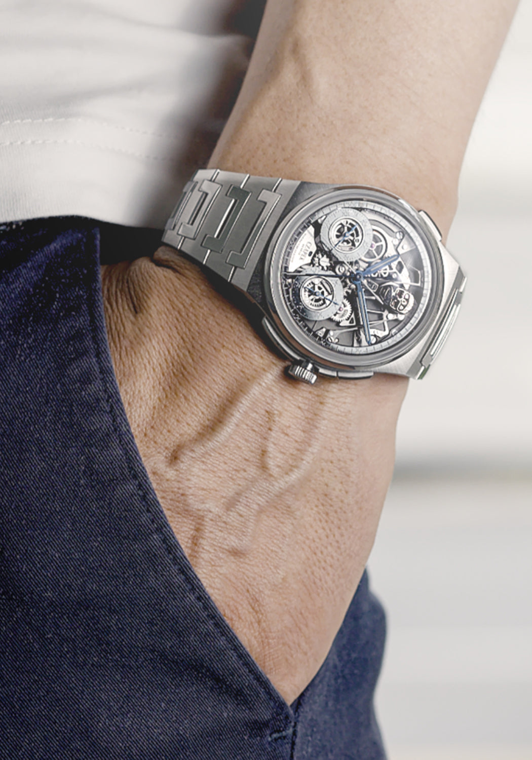 Czapek & Cie Antarctique Rattrapante R.U.R  on the wrist | Cherry Creek North | OsterJewelers.com