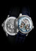 The openworked front and back of the Czapek Place Vendôme Complicite Glacier Blue