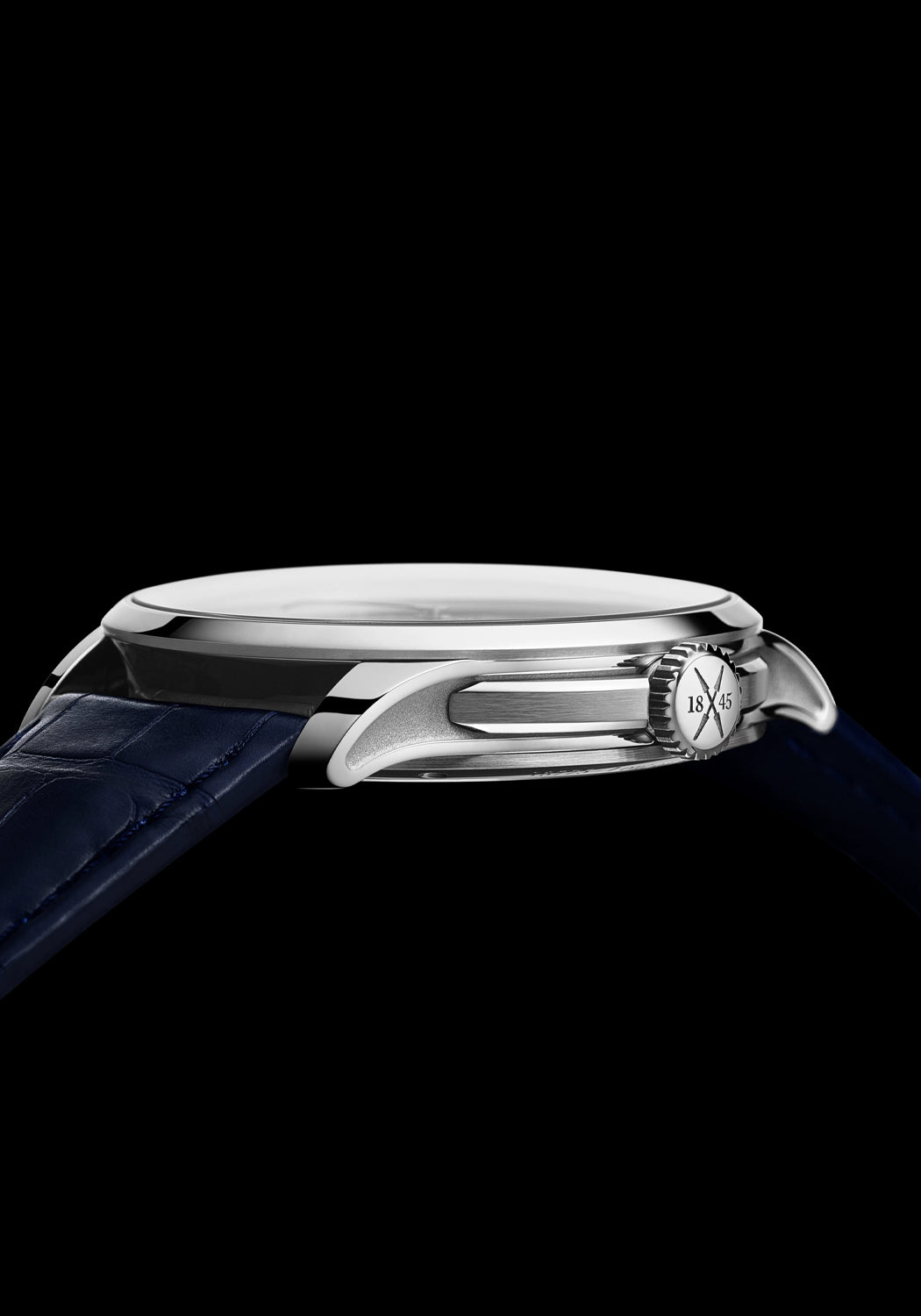 Crown of the Czapek & Cie Quai des Bergues Midnight in Geneva shows 1845, the Czapek founding date