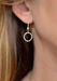 Dominique Cohen 18KYG Micro Diamond Circle Dangle Earrings | OsterJewelers.com