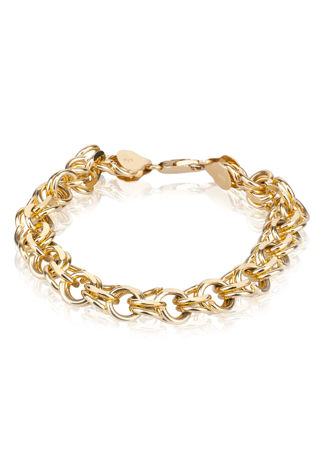 Lee Cooper women's bracelet with double chain and heart tassels |  TrendyElements