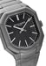 Closeup of the double-layer black dial with sunray finishing of the Masterlink Boutique Edition
