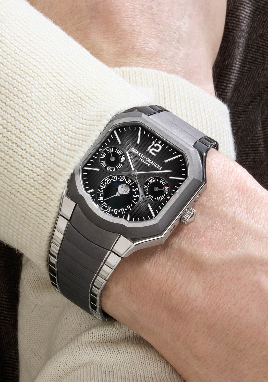 Gerald Charles Masterlink Perpetual Calendar Fumé |  ML11.0-TNBR-TNSB-BR00SR-TNDP | Oster Jewelers