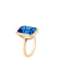 Goshwara Manhattan 18KYG Emerald Cut London Blue Topaz Cocktail Ring | Denver | OsterJewelers.com