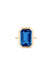 Goshwara Manhattan 18KYG Emerald Cut London Blue Topaz Cocktail Ring | Denver | OsterJewelers.com