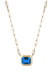 Goshwara Manhattan 18KYG East-West London Blue Topaz Pendant Necklace | Denver | OsterJewelers.com