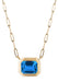 Goshwara Manhattan 18KYG East-West London Blue Topaz Pendant Necklace | Denver | OsterJewelers.com