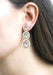 Goshwara Mélange 3-Tier White Agate Inlay Rock Crystal Oval Earrings | Denver | OsterJewelers.com