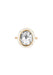 Goshwara Mélange 18KYG White Agate & Rock Crystal Oval Cocktail Ring | Denver | OsterJewelers.com