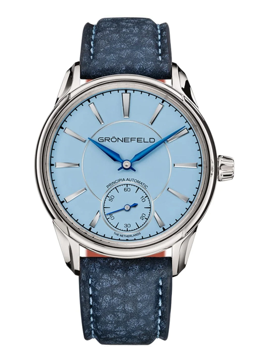 Grönefeld 1941 Principia Light Blue Dial | 40mm Stainless Steel Case | OsterJewelers.com