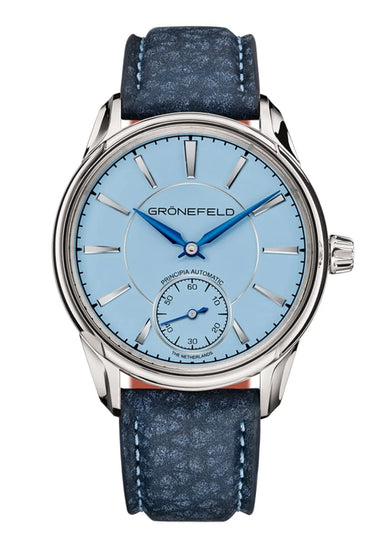 Grönefeld 1941 Principia Light Blue Dial | 40mm Stainless Steel Case | OsterJewelers.com
