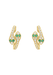 MO & ME 14KYG Diamond & Emerald Snake Huggie Earrings | Cherry Creek North | OsterJewelers.com
