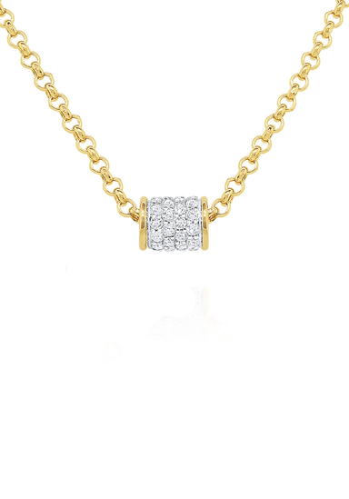 KC Designs 14KYG Diamond Rondelle Necklace | OsterJewelers.com