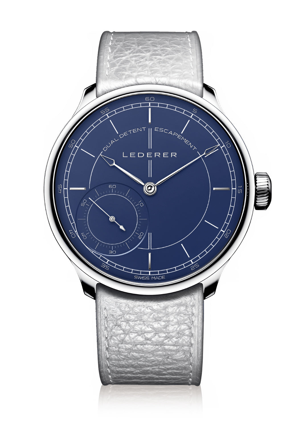 Lederer Central Impulse Chronometer 39mm Longitude Cobalt Blue | Denver Watches | OsterJewelers.com