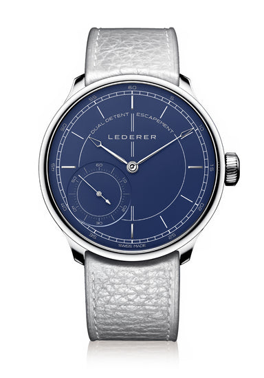 Lederer Central Impulse Chronometer 39mm Longitude Cobalt Blue | Denver Watches | OsterJewelers.com