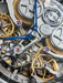 A closeup of the Lederer Central Impulse Chronometer 39mm InVerto Ti calibre | OsterJewelers.com