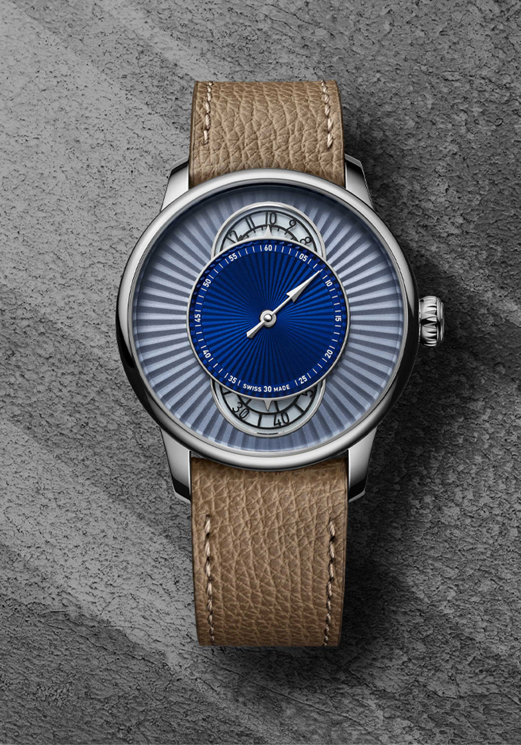 Louis Erard Le Régulateur Espirit Flinqué Blue | Ref. 85248AA65.BVA158 | OsterJewelers.com