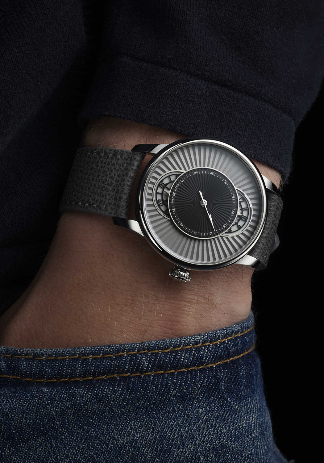 Louis Erard Le Régulateur Espirit Flinqué Grey | Ref. 85248AA62.BVA153 | OsterJewelers.com