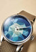 Louis Erard Marqueterie de Paille features a handcrafted Blue Straw Marquetry Dial | Oster Jewelers